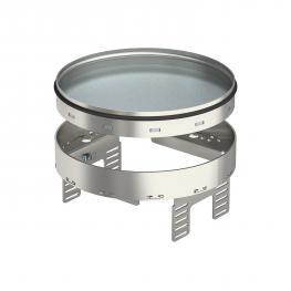 Okrugle, odspojive metalne podne kutije sa nivelacijom, nerđajući čelik