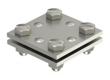 DIN cross-connector for flat conductor A2