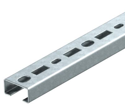 CML3518 profile rail, slot 17 mm, FS, perforated 300 | 35 | 18 | 1.25 | Steel | Strip galvanized | 