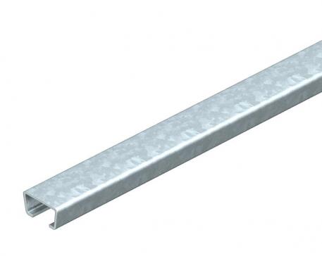 AMS3518 anchor rail, slot 16.5 mm, FS, unperforated 2000 | 35 | 18 | 2 | Steel | Strip galvanized | 