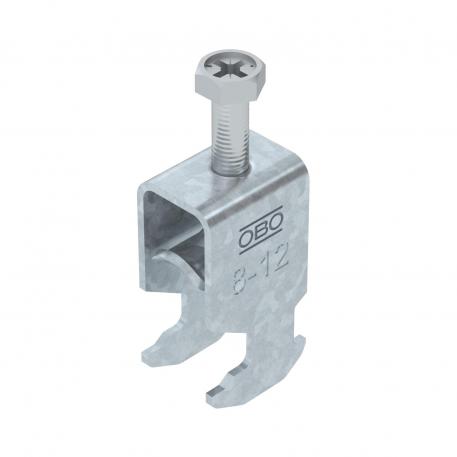 Lučna obujmica, H-stopa, 1-struka, metalno pritisno korito, FT 8 | 12 | 3