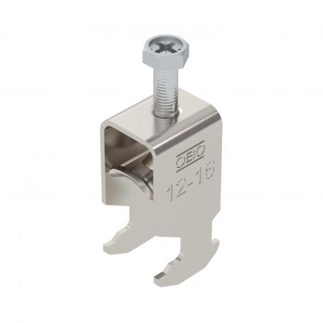 Lučna obujmica, H-stopa, 1-struka, metalno pritisno korito, A2 12 | 16 | 3