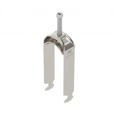 Lučna obujmica, H-stopa, 2-struka, metalno pritisno korito, A2 40 | 46 | 5