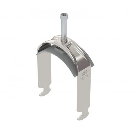 Lučna obujmica, H-stopa, 1-struka, plastično potisno korito, A2 70 | 76 | 5