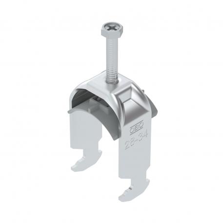 Clamp clip 2056 H-foot 1-fold, plastic pressure sleeve, AI 28 | 34 | 2