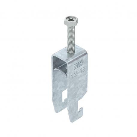 Lučna obujmica, U-stopa, 2-struka, metalno pritisno korito, FT 12 | 16 | 3