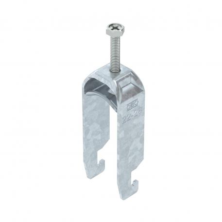 Lučna obujmica, U-stopa, 2-struka, metalno pritisno korito, FT