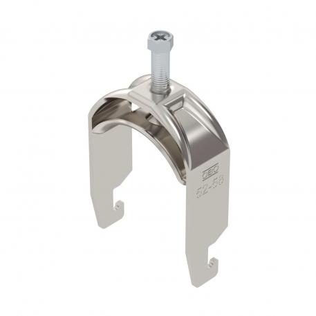 Lučna obujmica, U-stopa, 1-struka, metalno pritisno korito, A4 52 | 58 | 5