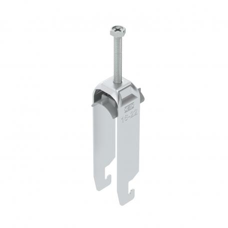 Clamp clip 2056 U-foot, 3-fold, plastic pressure sleeve, AI 16 | 22 | 3