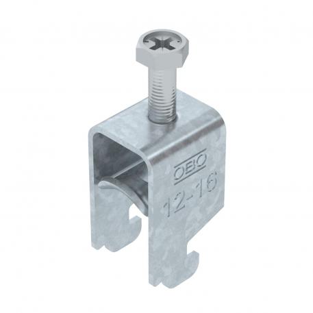 Clamp clip 2056 N-foot, 1-fold, metal pressure sleeve, FT 12 | 16 | 3