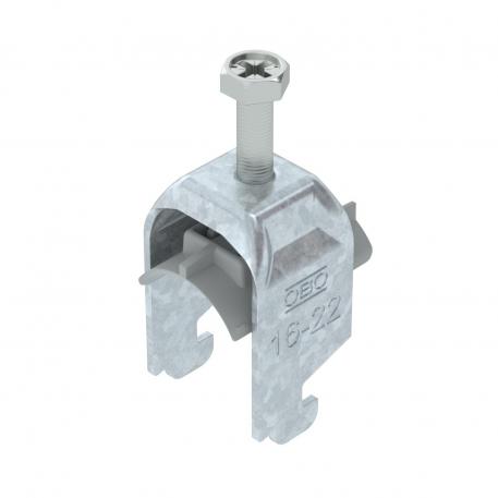 Lučna obujmica, N-stopa, 2-struka, plastično potisno korito, FT 16 | 22 | 3