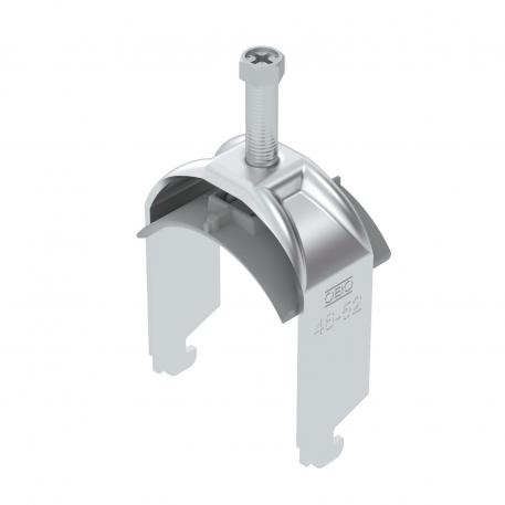 Clamp clip 2056 N-foot, 1-fold, plastic pressure sleeve, Al 46 | 52 | 2