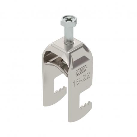 Clamp clip 2056  F-foot, 1-fold, metal pressure sleeve, A2 16 | 22 | 3