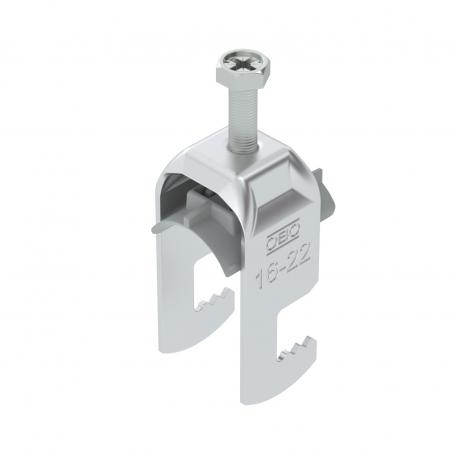 Lučna obujmica 2056, F-stopa, 1-struka, plastično pritisno korito, ALU 16 | 22 | 3