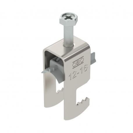 Lučna obujmica 2056, F-stopa, 1-struka, plastično pritisno korito, A2 12 | 16 | 3