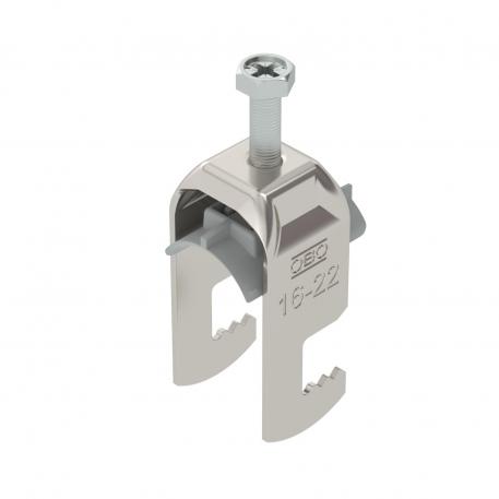 Lučna obujmica 2056, F-stopa, 1-struka, plastično pritisno korito, A2 16 | 22 | 3