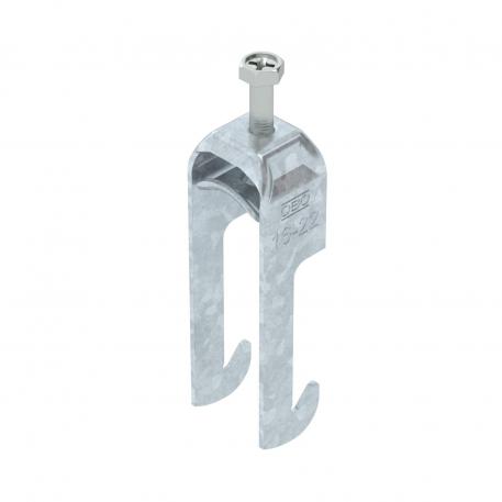 Lučna obujmica 2056, W-stopa, 1-struka, metalno pritisno korito, FT 16 | 22 | 3