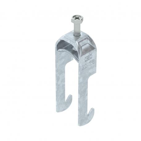 Lučna obujmica 2056, W-stopa, 1-struka, metalno pritisno korito, FT 22 | 28 | 3