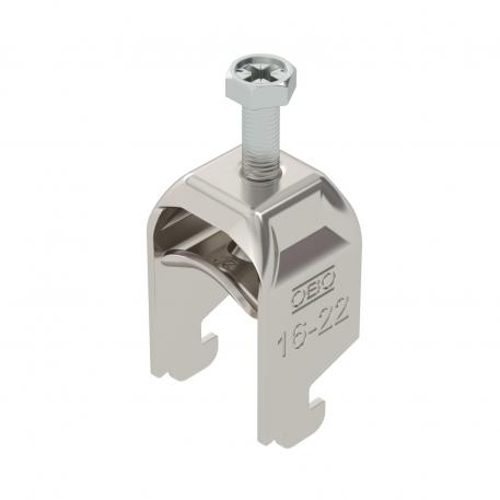 Lučna obujmica, N-stopa, 1-struka, metalno pritisno korito, A2 16 | 22 | 3