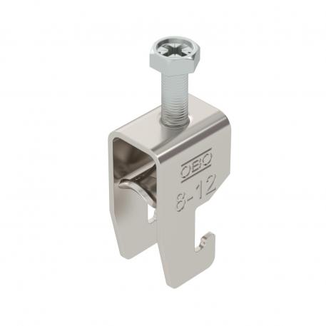 Lučna obujmica 2056, U-stopa, 1-struka, metalno pritisno korito, A2 8 | 12 | 3