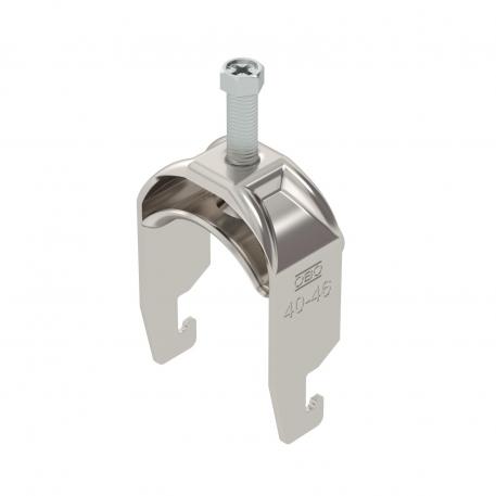 Lučna obujmica 2056, U-stopa, 1-struka, metalno pritisno korito, A2 40 | 46 | 5