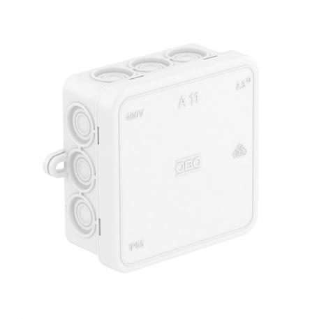 Junction box A 11 75x75x35 | 12 | IP55 | Pure white; RAL 9010