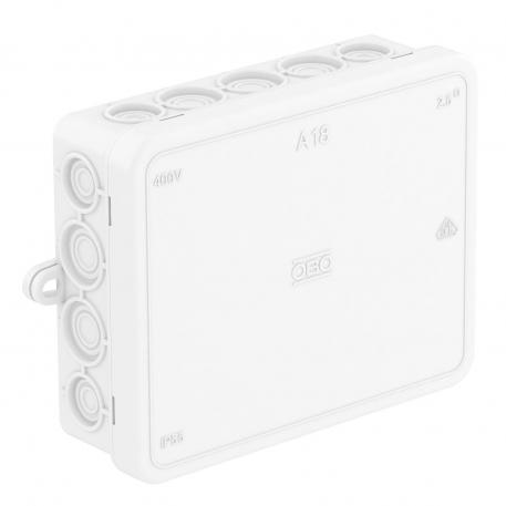 Junction box A 18 115x90x35 | 18 | IP55 | Pure white; RAL 9010