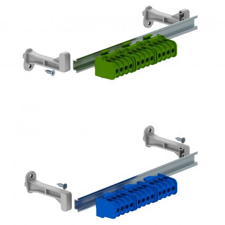 Terminal strip set with screw terminals for SDB 12