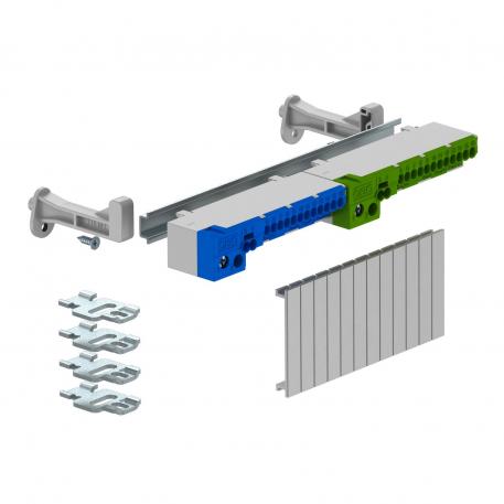 Terminal strip set with screwless terminals for SDB 09