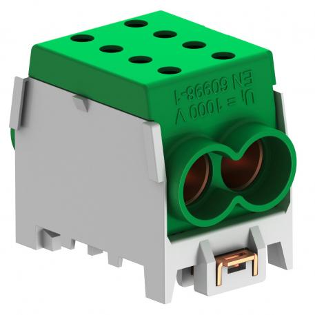 Rastavna klema glavnog provvodnika, 1-polna naviti | sivo / zeleno