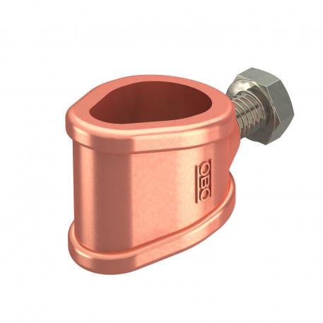 Connection clamp for earth rod or cables