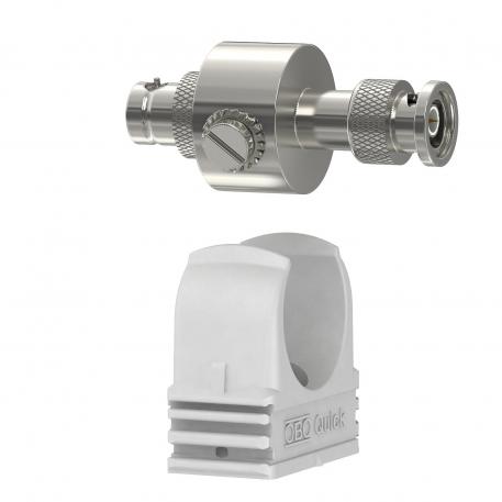 Coaxial protection device for BNC connection: male/female