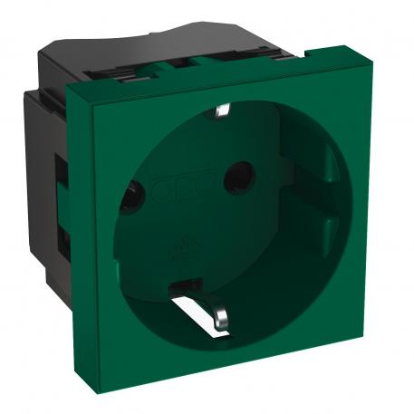 0° socket, protective contact, single 1 | Single 0° | Mint green; RAL 6029