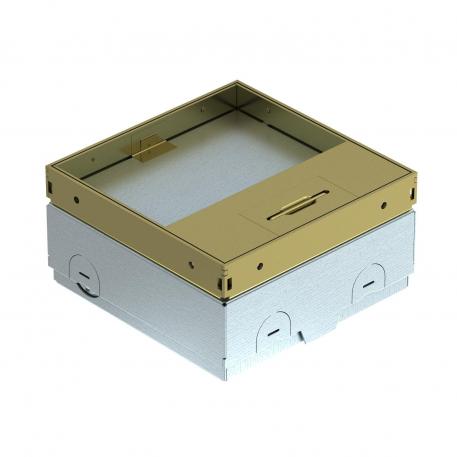 Podna kutija UDHOME-ONE, s upuštenjem za podnu oblogu, neopremljena, mjed Izrez za podnu oblogu