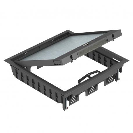 Podna kutija GES9-3B sa lučnom ručkom 5 | 9 | Lučna ručka | grafitno crno; RAL 9011