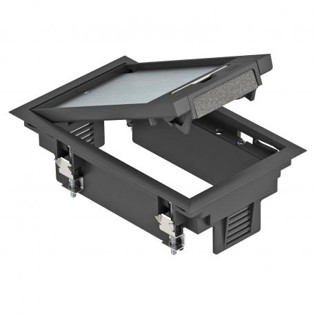 Podna kutija GES2 sa lučnom ručkom 5 | 2 | grafitno crno; RAL 9011