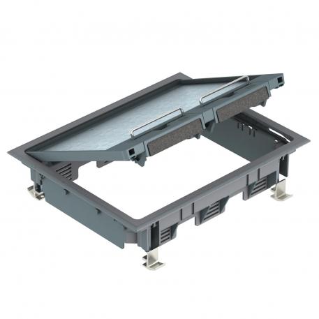 Priključak za uređaje GES6, primena u duplim podovima 5 |  | čelično siva; RAL 7011