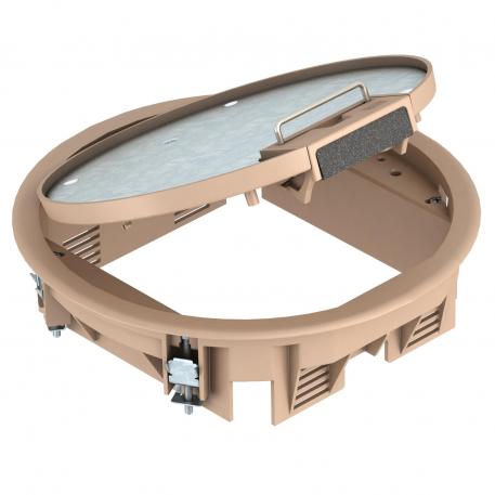 Podna kutija GESR4 sa lučnom ručkom 5 | R4 | sivo-bež; RAL 1019