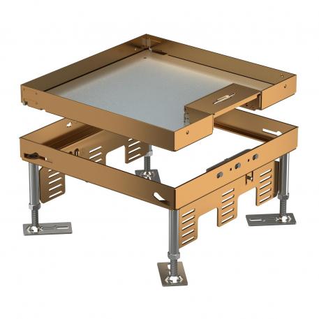 Height-adjustable cassette with cord outlet, RKSN, brass 110 | 155 | 25 | 110 | Swivellable cord outlet | 9