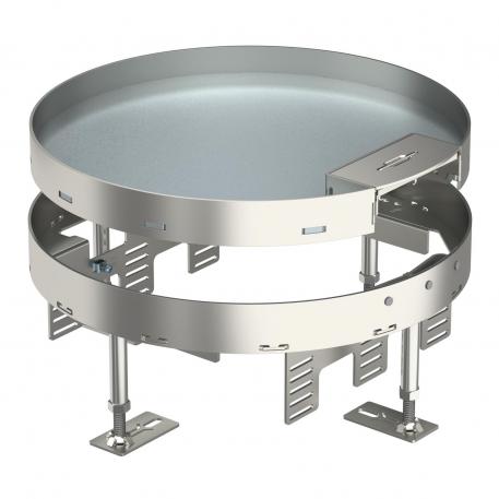 Metalne podne kutije sa nivelacijom i izlazom za kabal, RKSR, nerđajući čelik