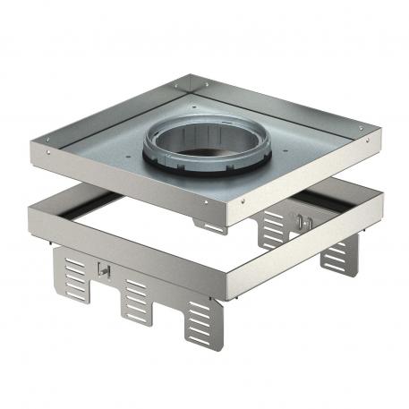 Odspojive metalne podne kutije sa nivelacijom za Tubus, RKFNUZD3, nerđajući čelik  | 110 | 25 | 95 | 9