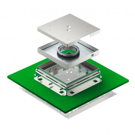 Nivelirajuća kazeta za tubus, nehrđajući čelik 136 |  | 25 | 81 | Upusni tubus | 9