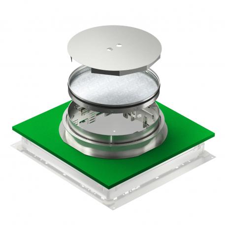 Metalne podne kutije sa nivelacijom za revizioni otvor, RKNUZD3, nerđajući čelik 140 | 25 |  | R9