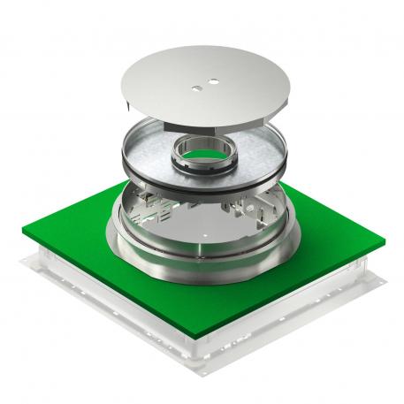 Metalne podne kutije sa nivelacijom za Tubus, RKFNUZD3, nerđajući čelik 140 | 25 |  | R9